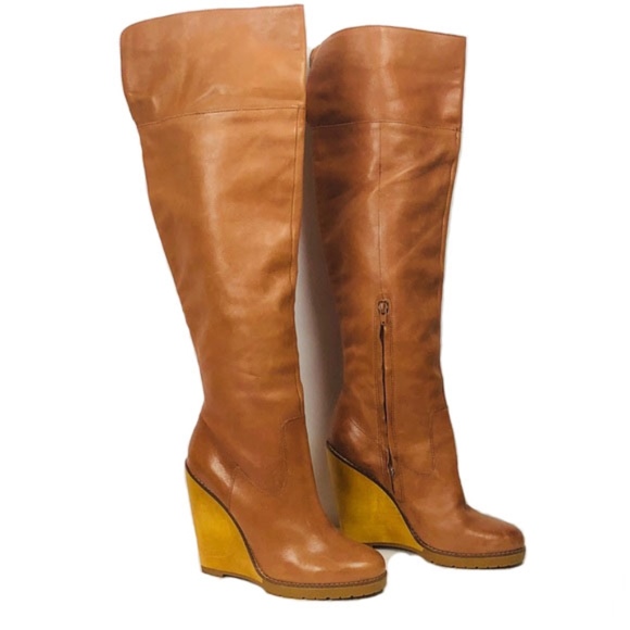 ralph lauren wedge boots